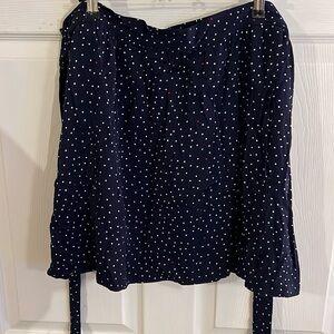 Navy Dot Skirt